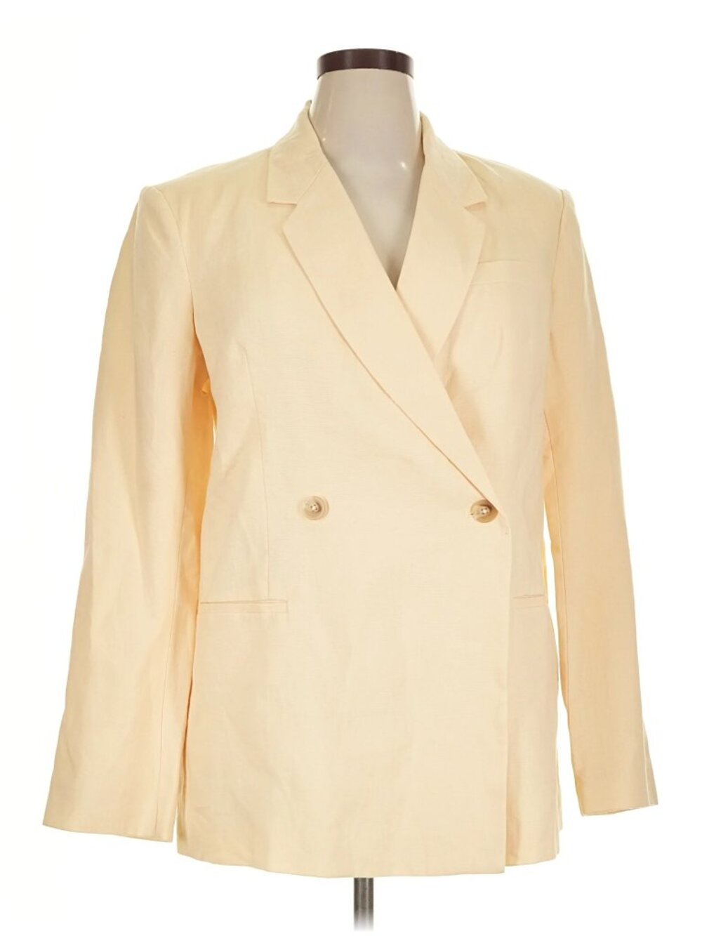 Anine Bing Kaia Linen Blazer - Butter Yellow